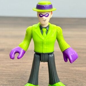 Imaginext DC Super Friends The Riddler Action Figure Villian Toy Cake Topper